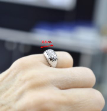 ES-ION-176 -Ασημένιο χειροποίητο δαχτυλίδι 925°