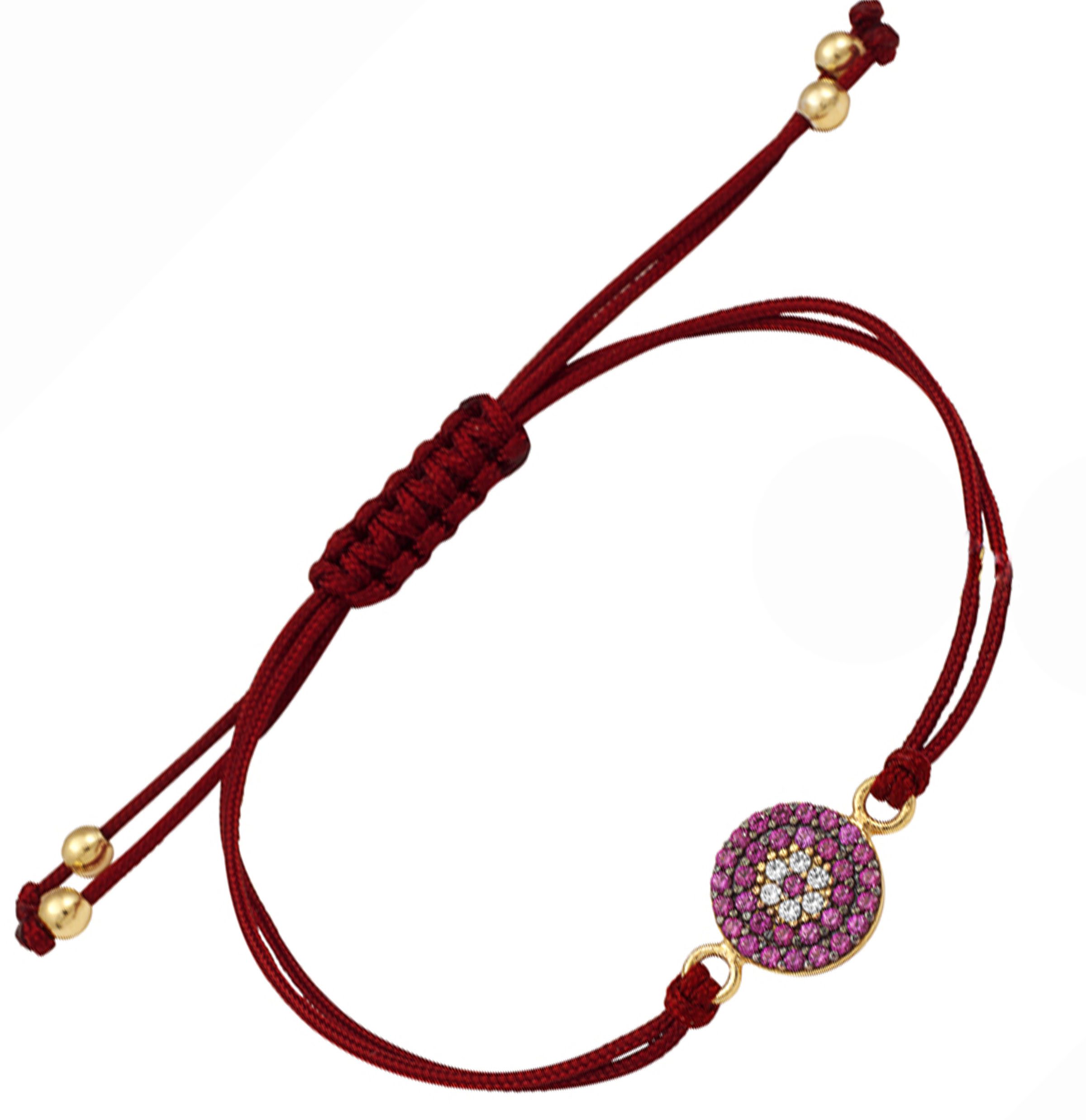 mak16-vraxioli makrame-me-xruso Mak16 -Μακραμέ βραχιόλι με χρυσό στοιχείο 14Κ