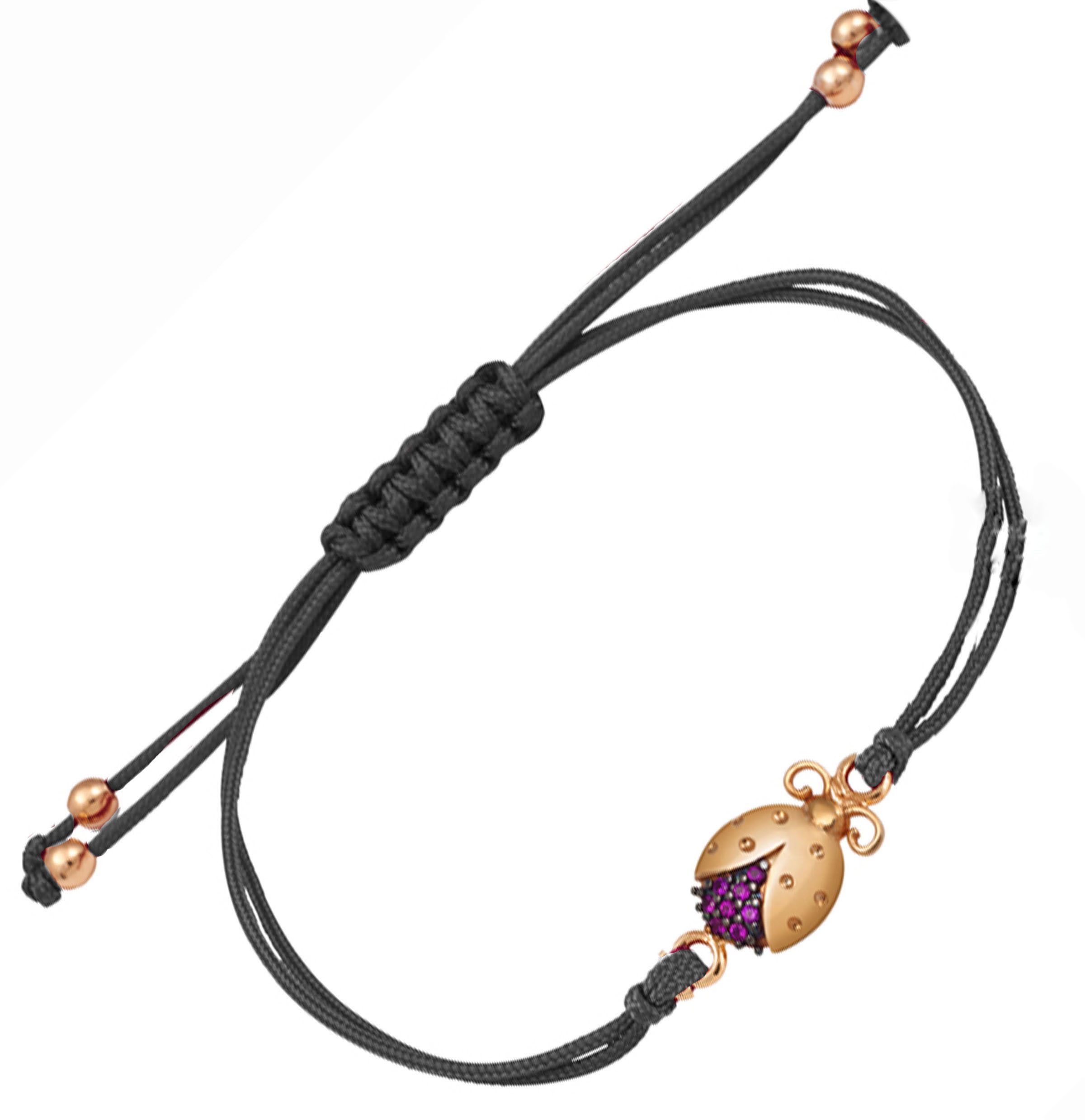 mak28-vraxioli makrame-me-xruso Βραχιόλι μακραμέ με χρυσό στοιχείο πασχαλίτσα