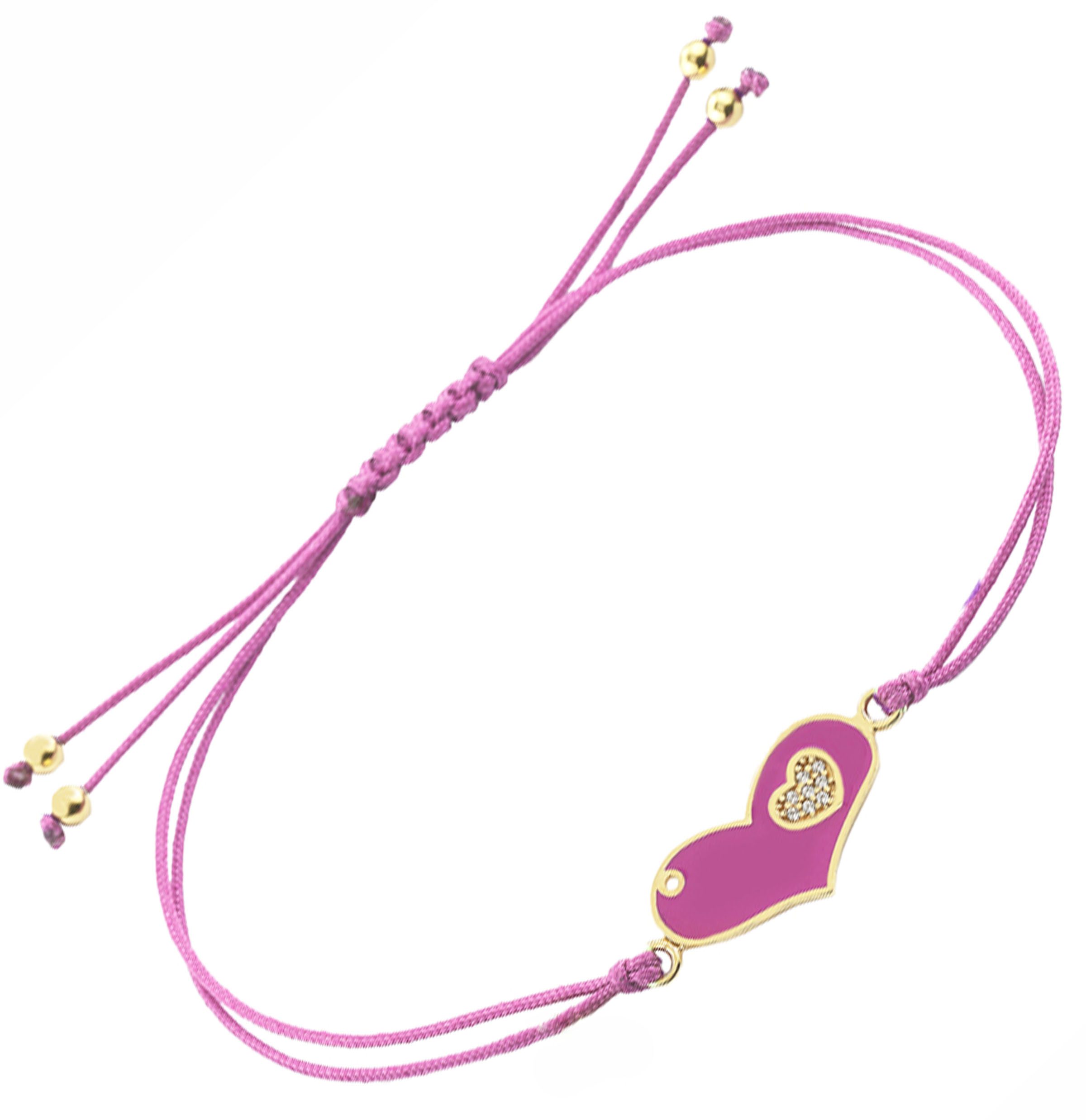 Βραχιόλι μακραμέ με χρυσό διακοσμητικό στοιχείο