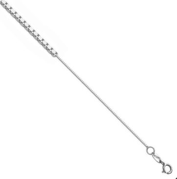 ΑΒΕ040 -Λευκόχρυση αλυσίδα λαιμού 14Κ