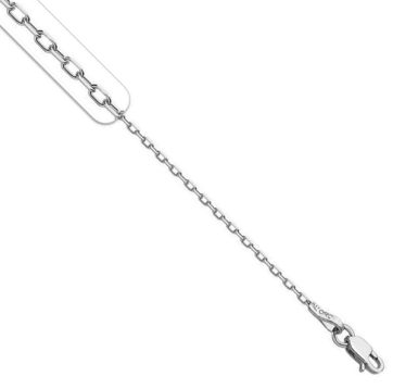 ΑΓΚ040 -Λευκόχρυση αλυσίδα λαιμού 9Κ