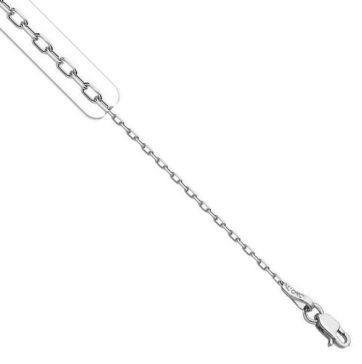 ΑΓΚ050 -Λευκόχρυση αλυσίδα λαιμού 14Κ