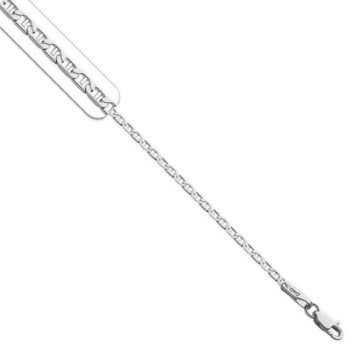 ΑΘΠ040 -Λευκόχρυση αλυσίδα λαιμού 14Κ