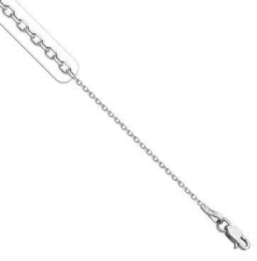 ΑΠΓ040 -Λευκόχρυση αλυσίδα λαιμού 14Κ