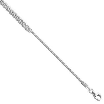 ΑΤΣ025 -Λευκόχρυση αλυσίδα λαιμού 14Κ