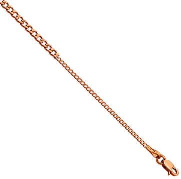 ΡΚΡ040 -Ροζ χρυσή αλυσίδα λαιμού 14Κ