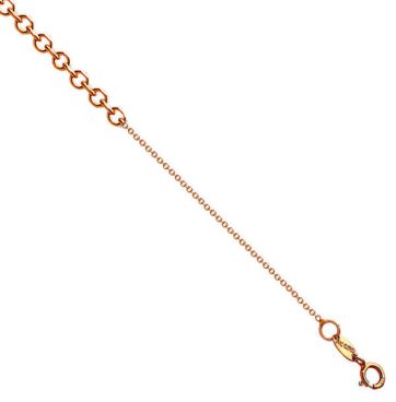 ΡΣΔ025 -Ροζ χρυσή αλυσίδα λαιμού 9Κ