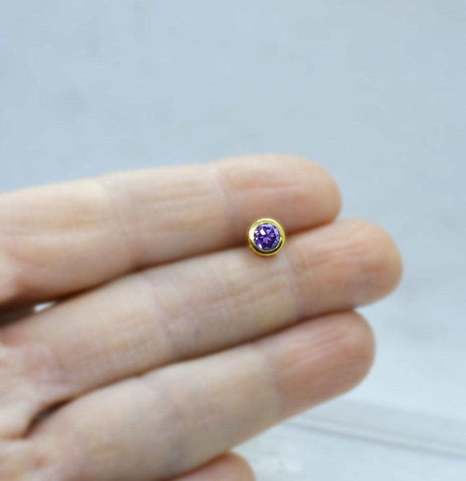 SK110-xrusa-skoularikia2 ΣΚ110 -Χρυσά σκουλαρίκια με πέτρα 14K