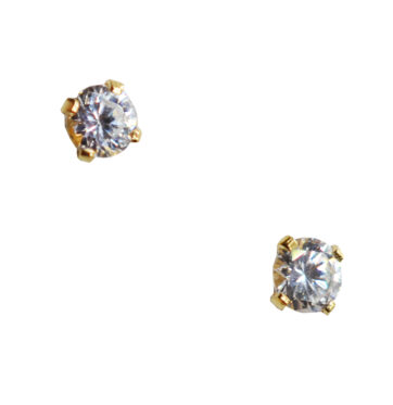 ΣΚ1103 -Χρυσά σκουλαρίκια με πέτρες 14K