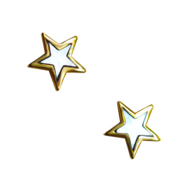 ΣΚ352 -Χρυσά σκουλαρίκια με μάργαρο 14K