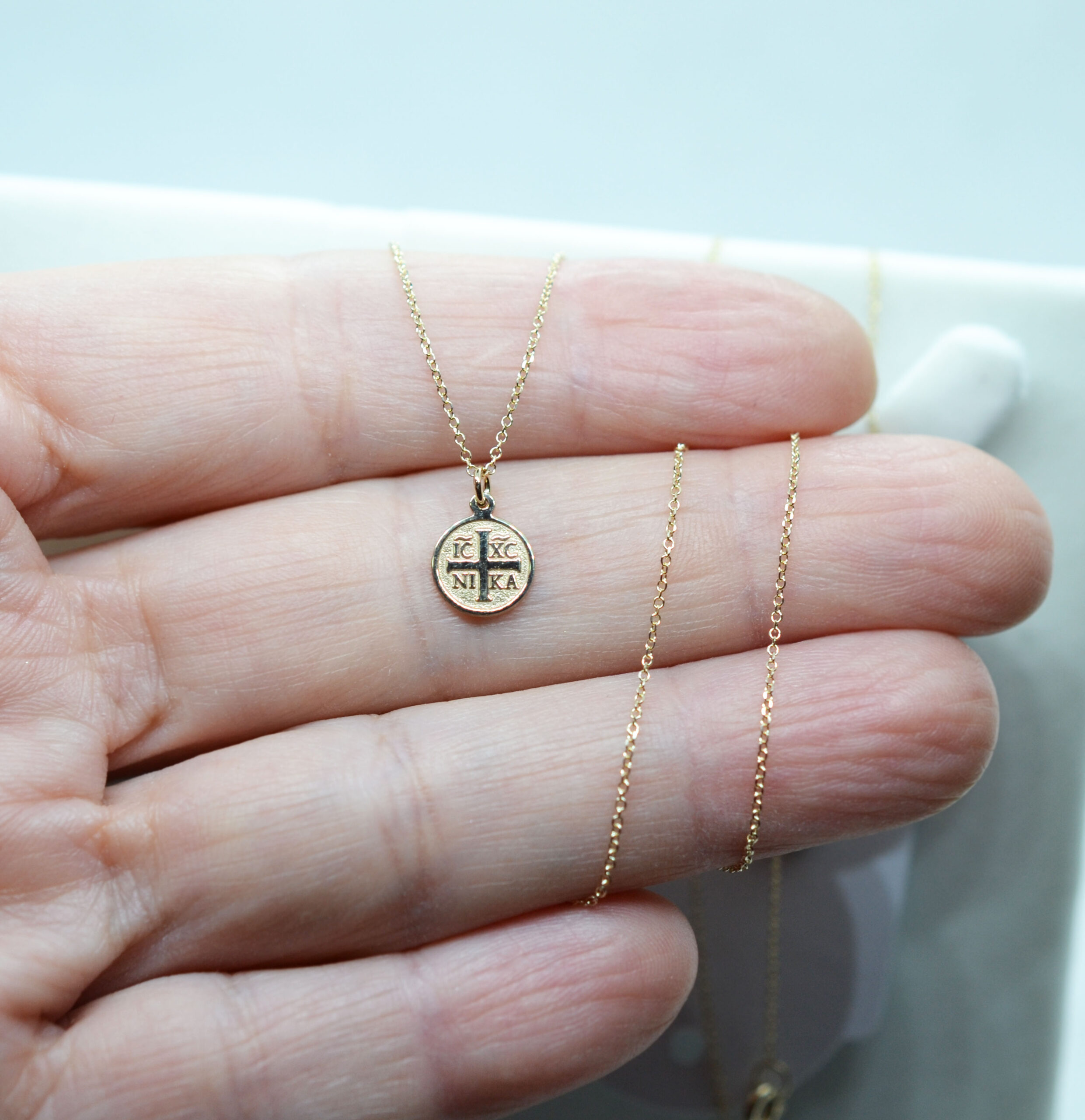 KL19817m -Χρυσό κολιέ 14Κ